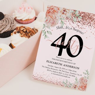 Einladungen zum 40. Geburtstag