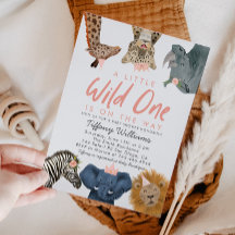 Safari Babyparty Einladungen